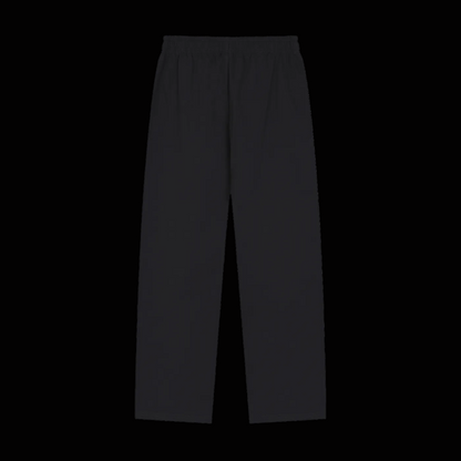 Solid Color Straight-Leg Sweatpants