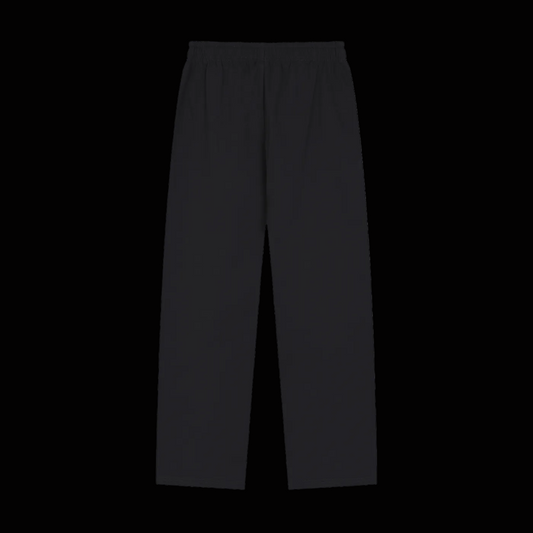 Solid Color Straight-Leg Sweatpants