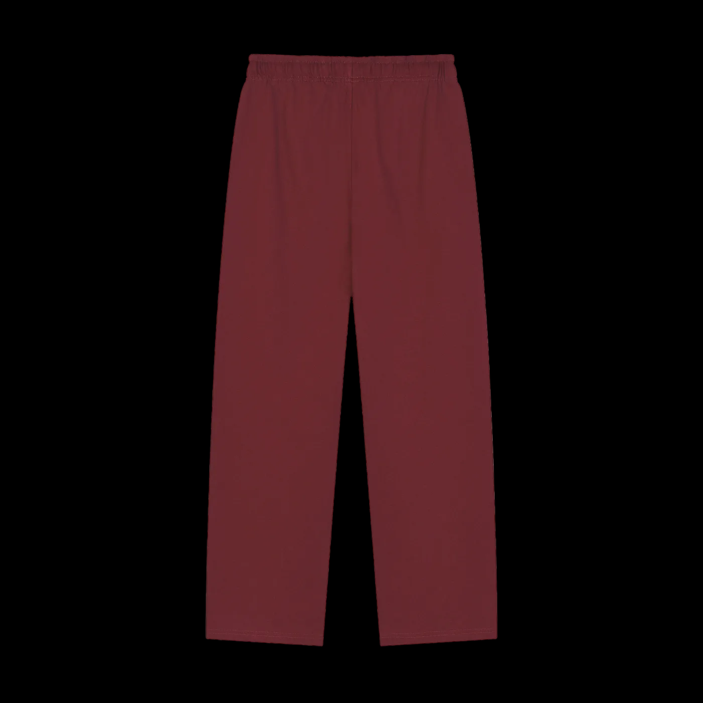 Solid Color Straight-Leg Sweatpants