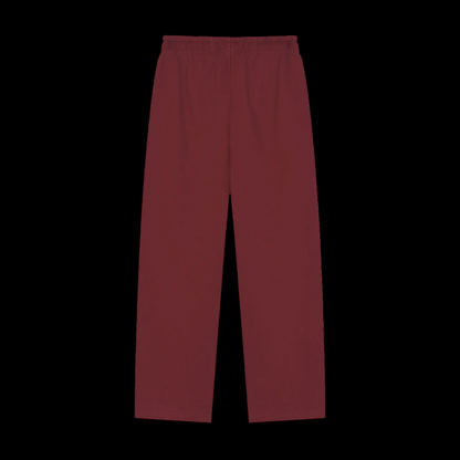 Solid Color Straight-Leg Sweatpants