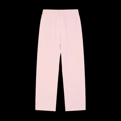 Solid Color Straight-Leg Sweatpants